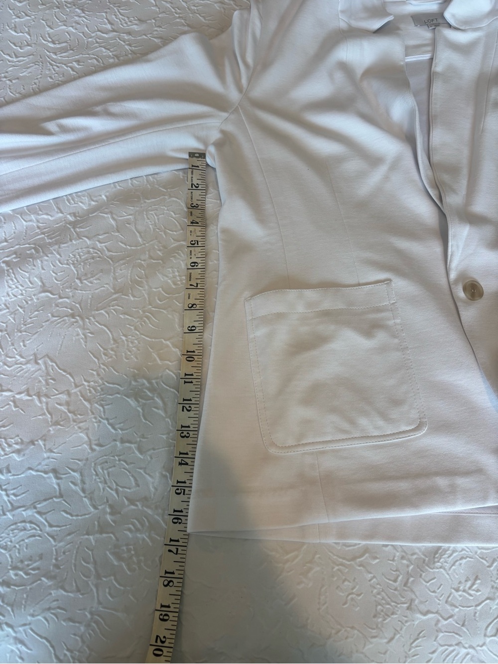 LOFT Women's White Blazer Jacket - Picture 14 of 15